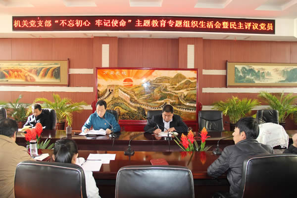 隴運(yùn)集團(tuán)公司機(jī)關(guān)黨支部召開“不忘初心、牢記使命”主題教育專題組織生活會(huì)和民主評(píng)議黨員會(huì)